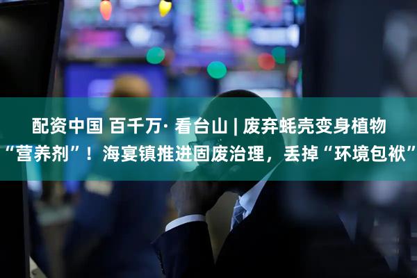 配资中国 百千万· 看台山 | 废弃蚝壳变身植物“营养剂”！海宴镇推进固废治理，丢掉“环境包袱”